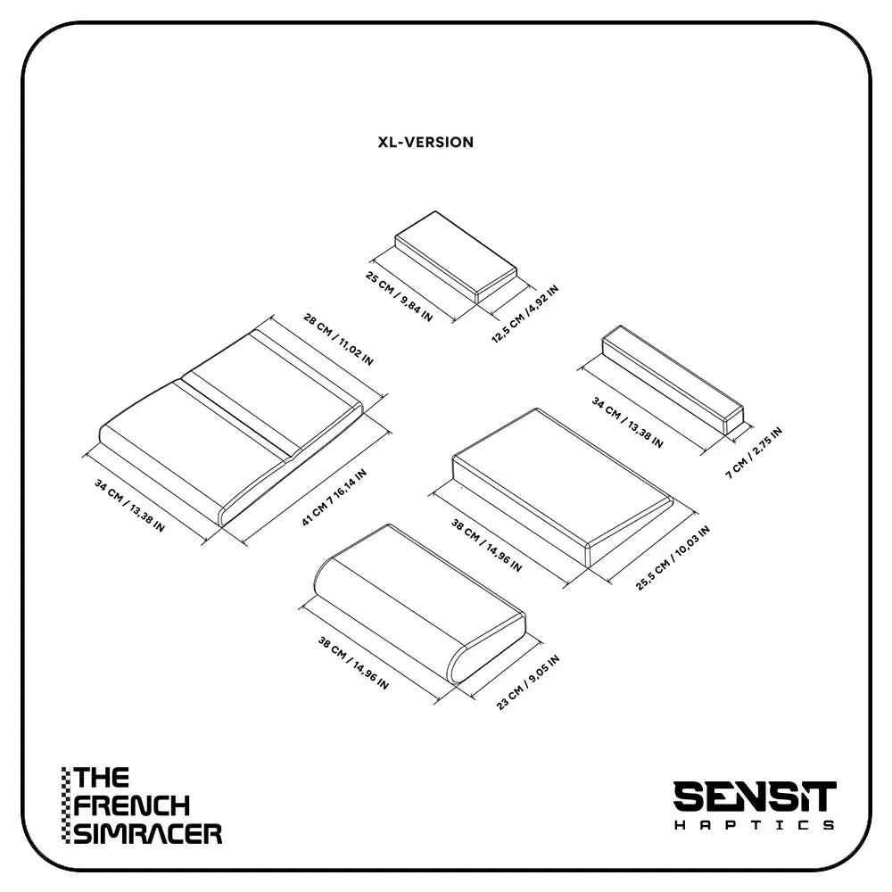 Sensit Haptics MTC-P Extreme 2 - Seat Haptics Insert - The French Simracer