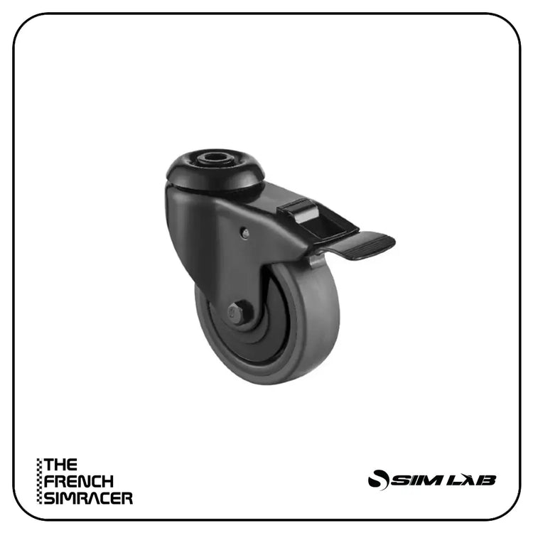 Sim-Lab - Caster Wheels Black Set - The French Simracer
