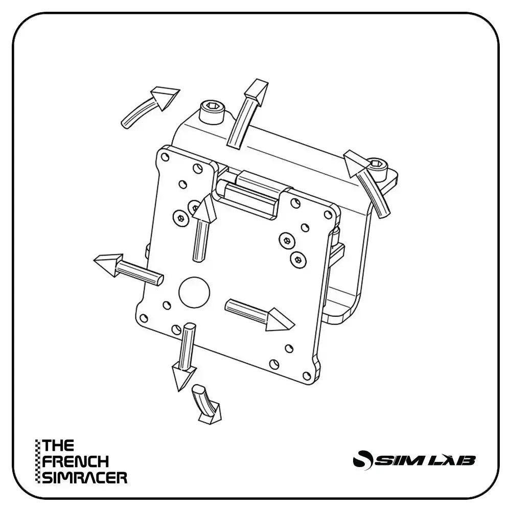 Sim-Lab VARIO™ Vesa Adapter kit - The French Simracer