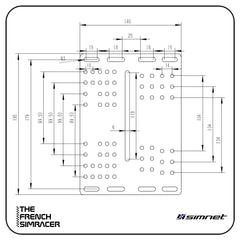 SimNet Plate for Shifters and Handbrake - The French Simracer
