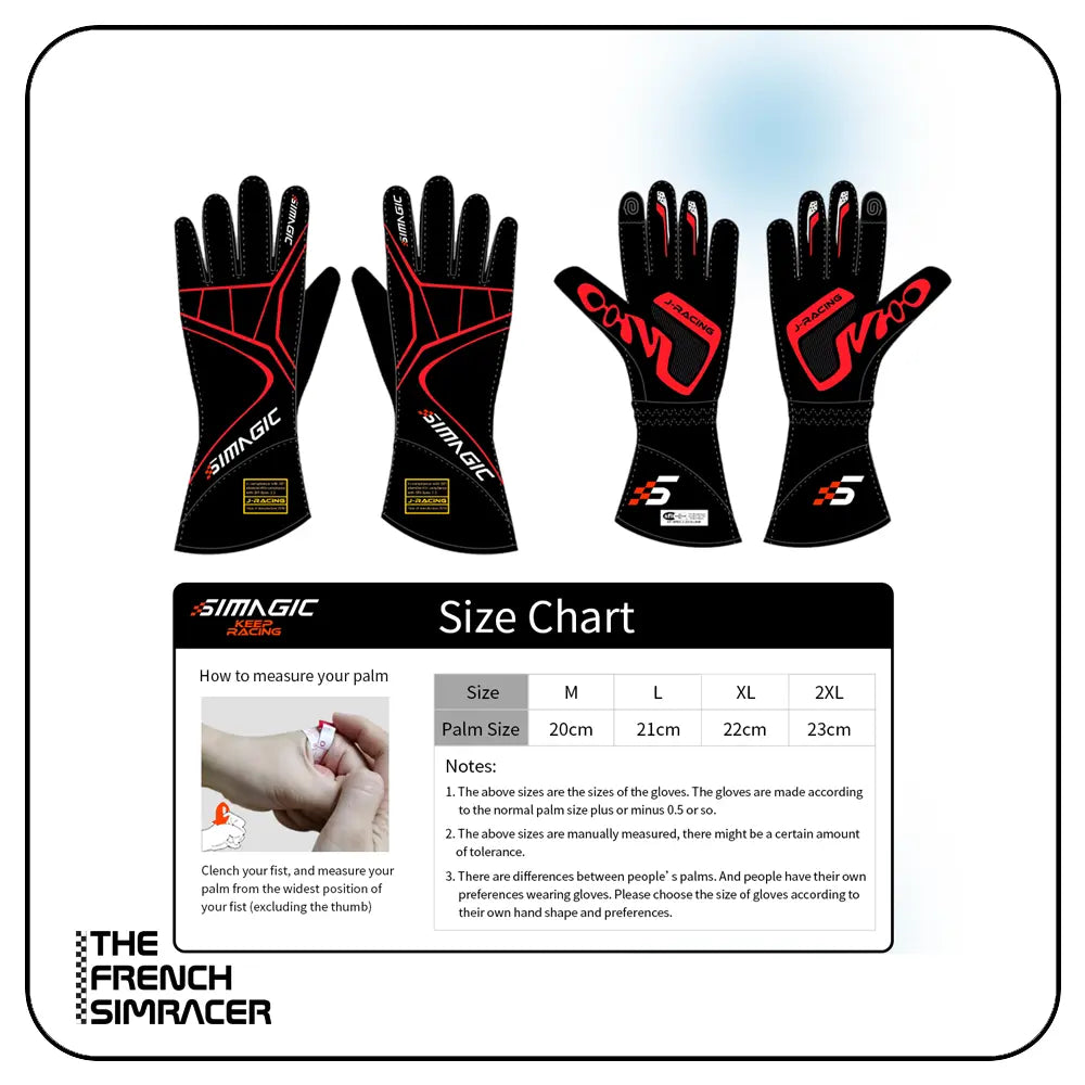 Taille gants Simagic