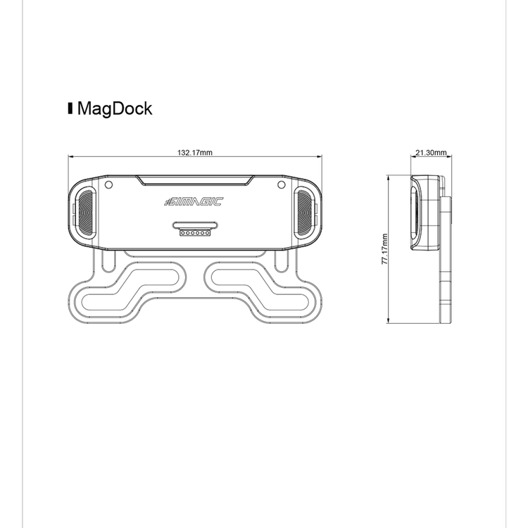 Simagic MagDock – Support Magnétique pour MagicDash 4 - The French Simracer