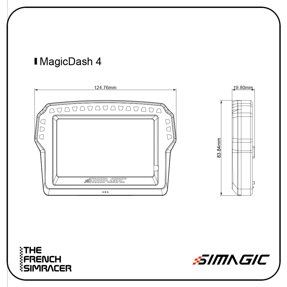 Simagic MagicDash 4 Dash Bundle - The French Simracer