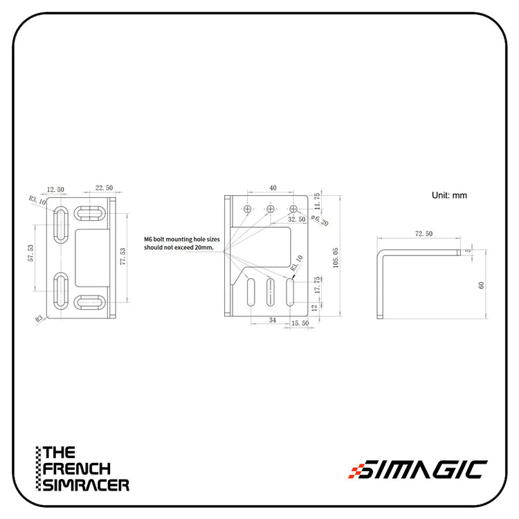 Simagic Support multifonctionnel en forme de L P-LOK - The French Simracer