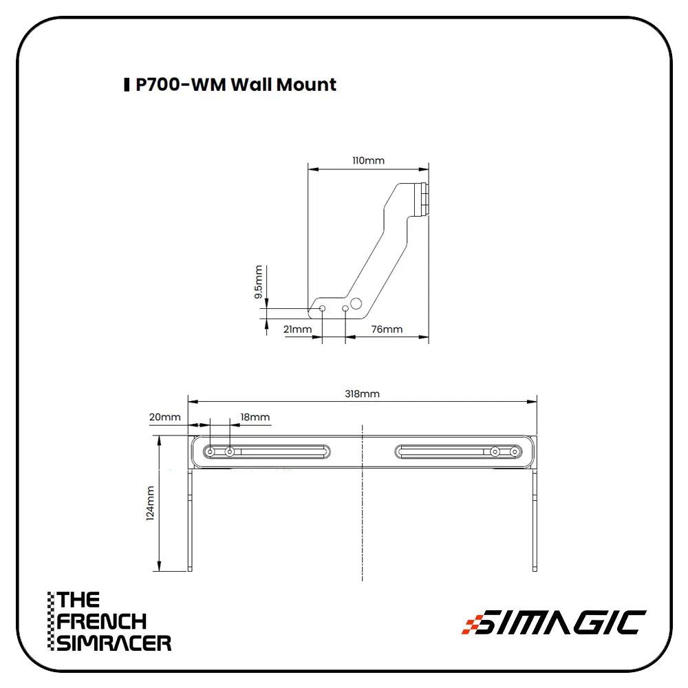 Simagic P700 Wall Mount - The French Simracer