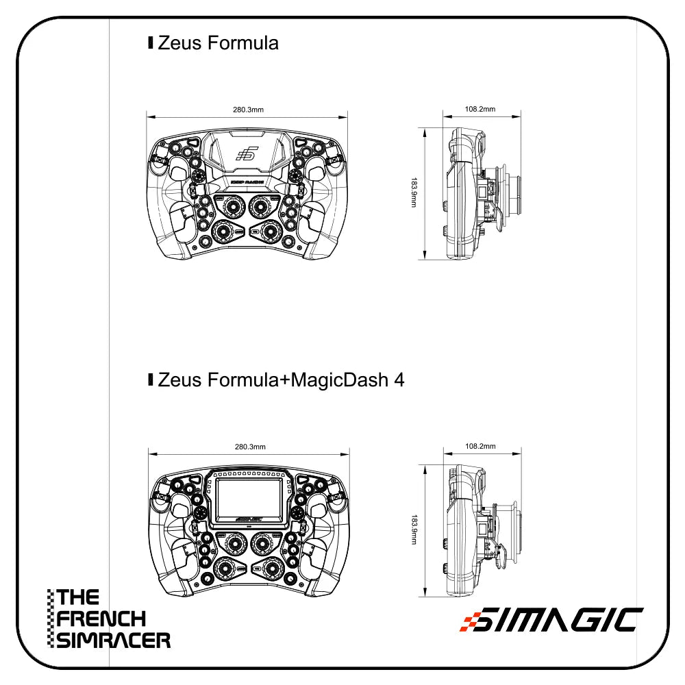 Simagic Zeus Formula Wheel - The French Simracer