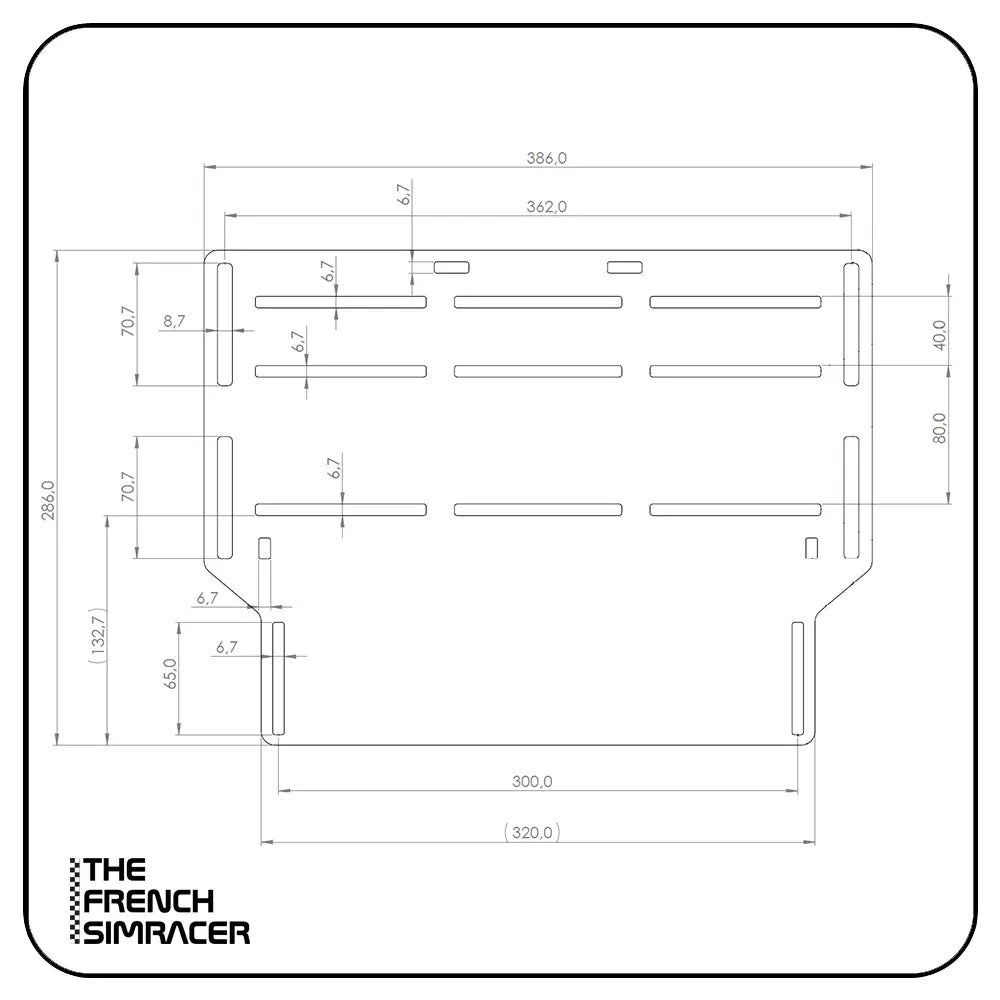 Simgrade - Pedal base plate Simgrade