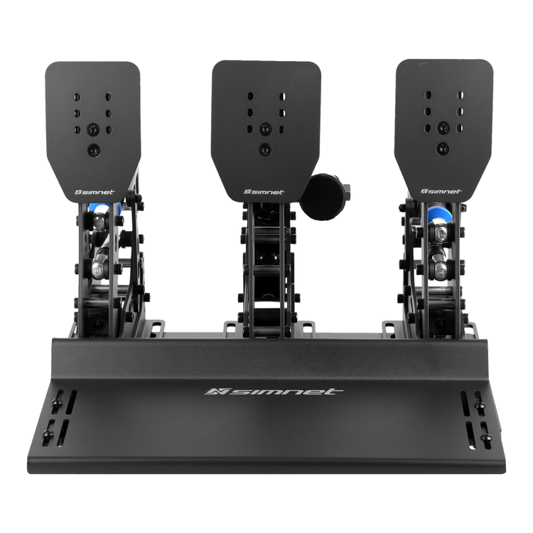 SimNet SP Evo 3-pedal load cell pedals with Hydro Link Kit and Baseplate, view 2