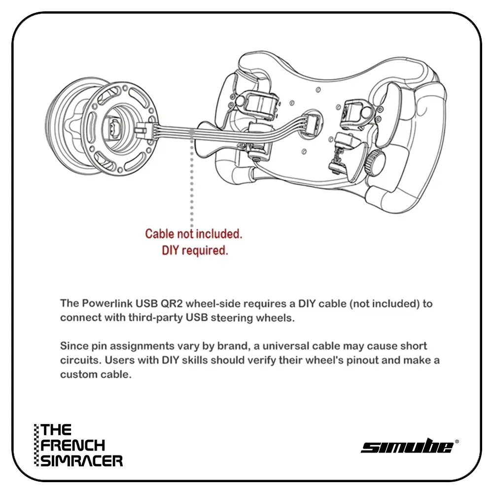 Simube Powerlink USB QR2 System (70mm PCD) - The French Simracer