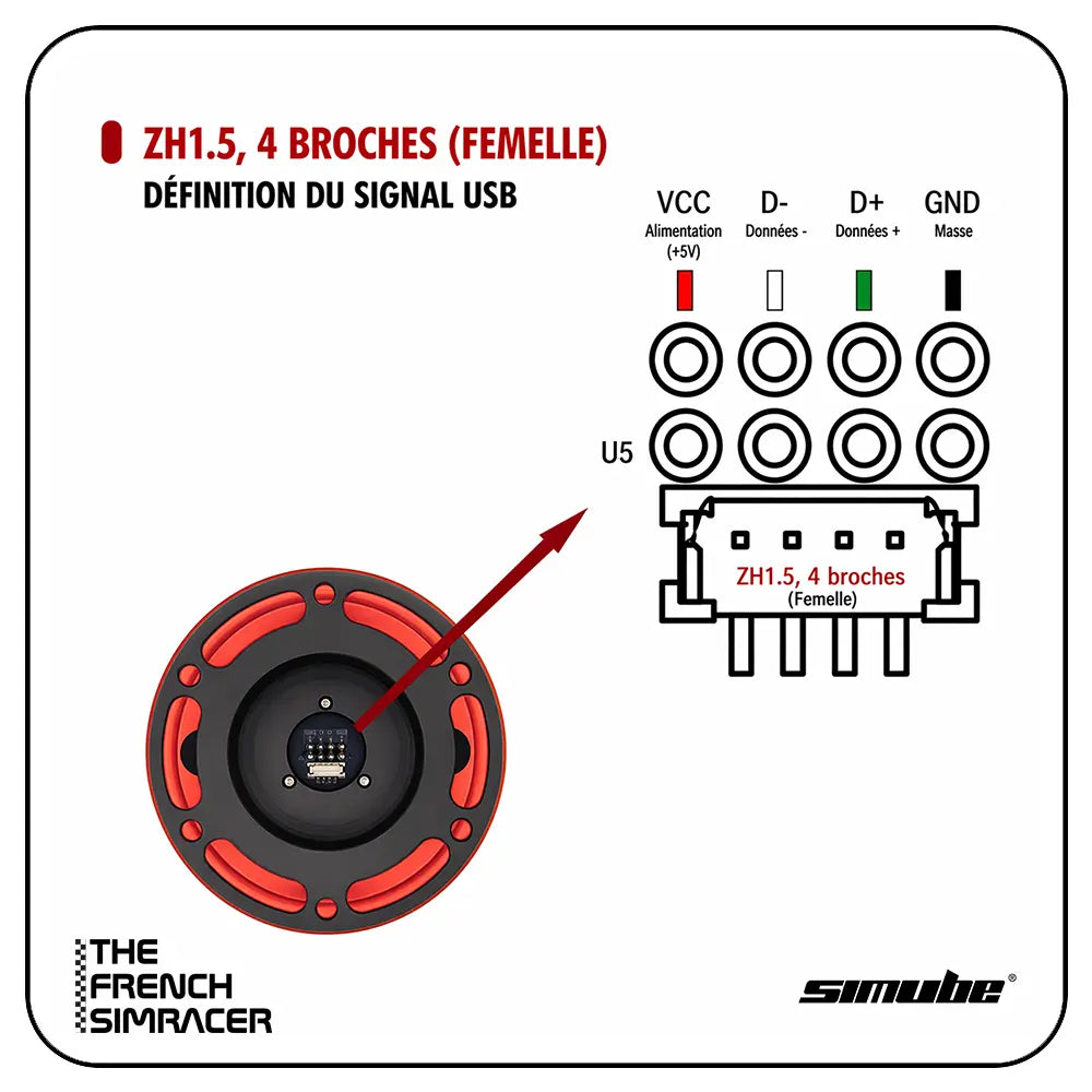 Simube Powerlink USB QR2 System (70mm PCD) - The French Simracer