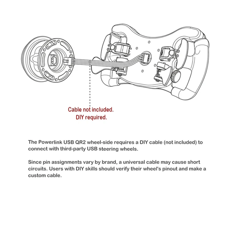 Simube Powerlink USB QR2 System (70mm PCD) - The French Simracer
