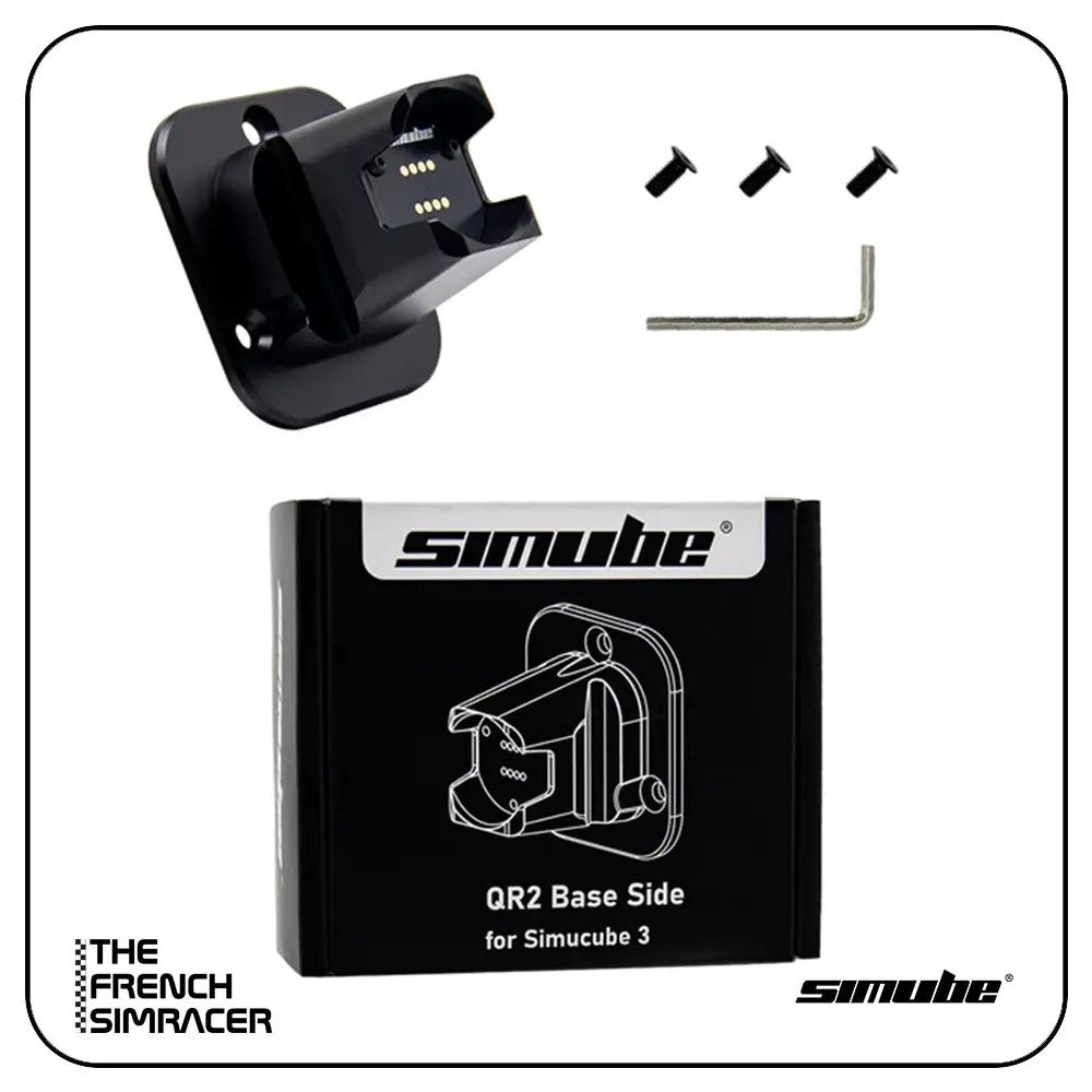 Simube QR2 Base Side for Simucube 3 – CNC Aluminium Quick Release - The French Simracer