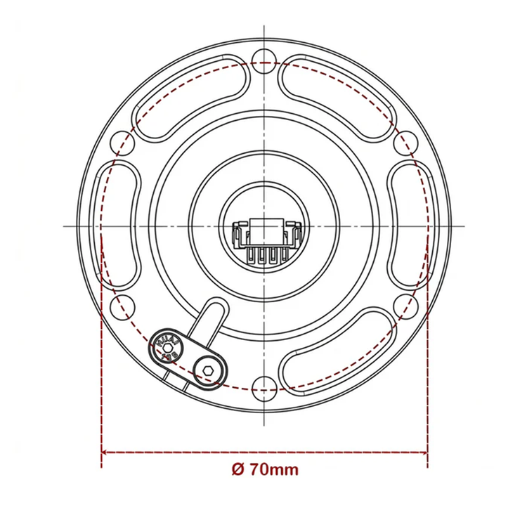 Simube QR2 Base side (70mm PCD) - The French Simracer