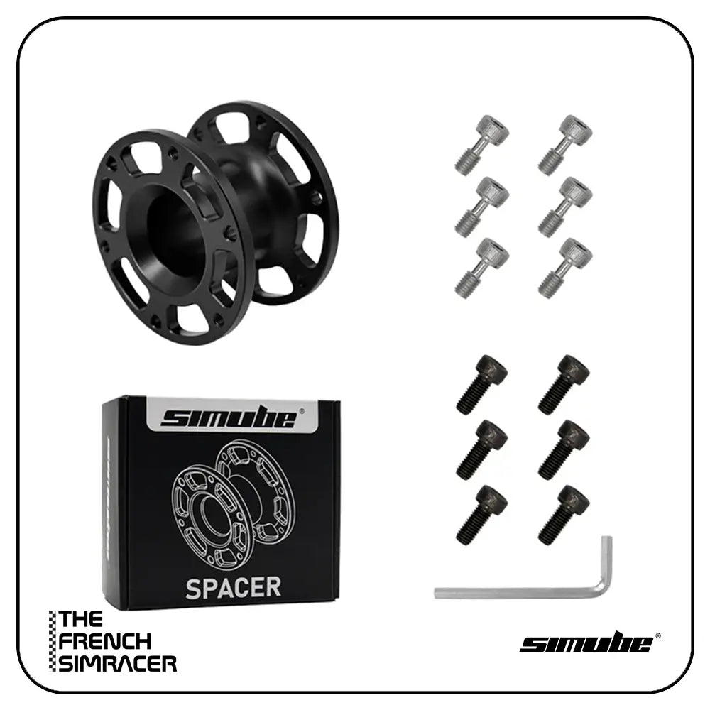 Simube Steering Wheel Spacer – CNC Aluminium Wheel Spacer (30mm / 50mm) - The French Simracer