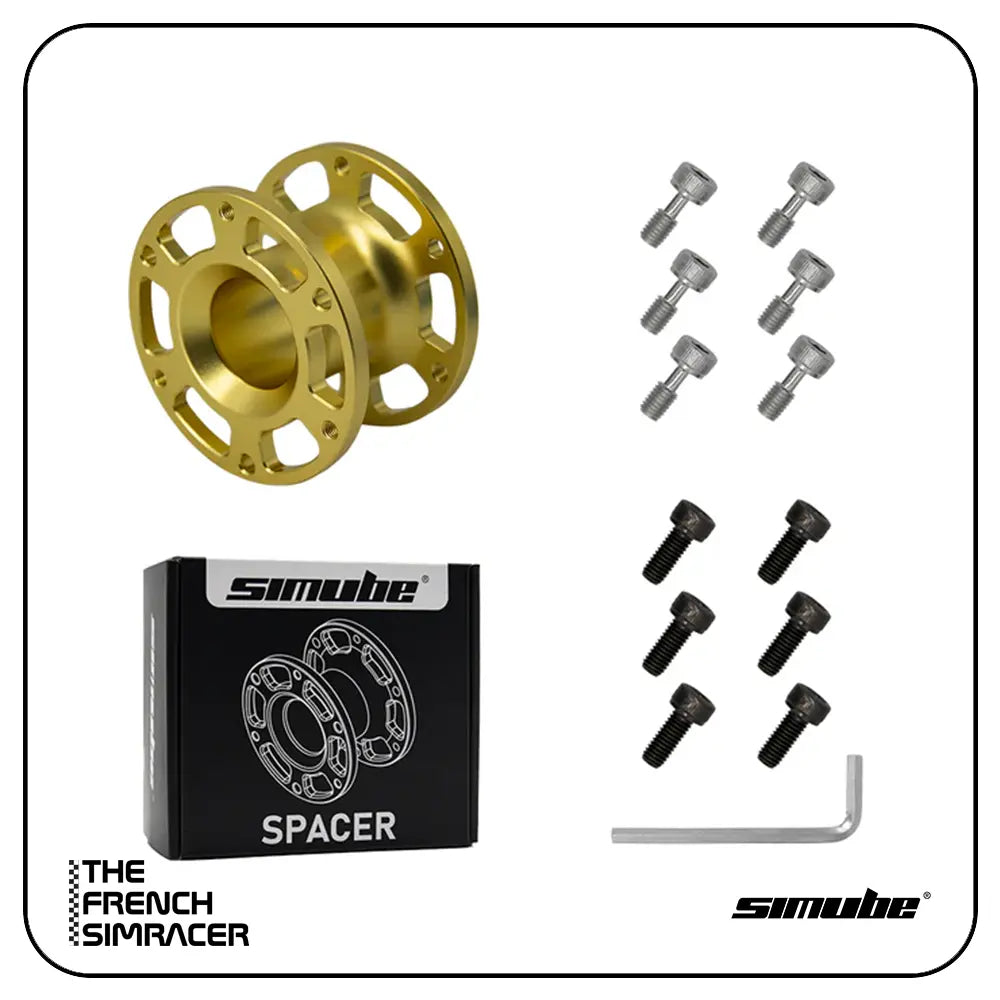 Simube Steering Wheel Spacer – CNC Aluminium Wheel Spacer (30mm / 50mm) - The French Simracer