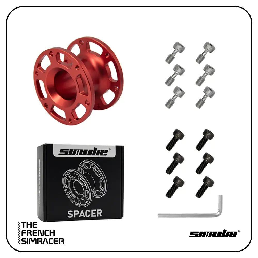 Simube Steering Wheel Spacer – CNC Aluminium Wheel Spacer (30mm / 50mm) - The French Simracer
