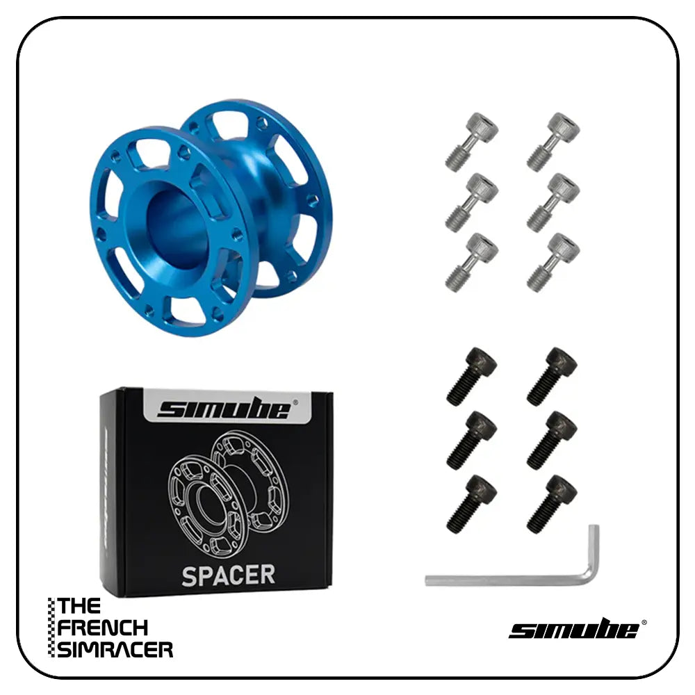 Simube Steering Wheel Spacer – CNC Aluminium Wheel Spacer (30mm / 50mm) - The French Simracer