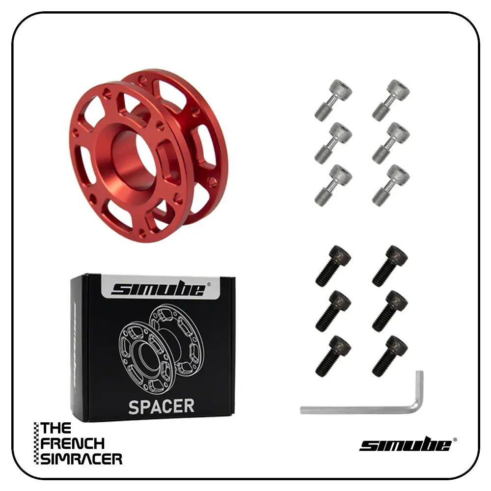Simube Steering Wheel Spacer – CNC Aluminium Wheel Spacer (30mm / 50mm) - The French Simracer
