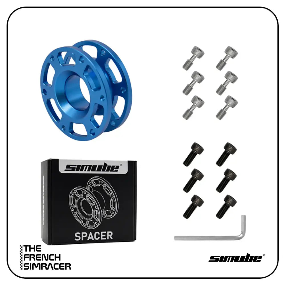 Simube Steering Wheel Spacer – CNC Aluminium Wheel Spacer (30mm / 50mm) - The French Simracer