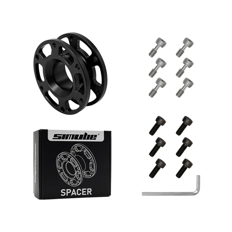 Simube Spacer – Entretoise Volant CNC Aluminium (30mm / 50mm) - The French Simracer