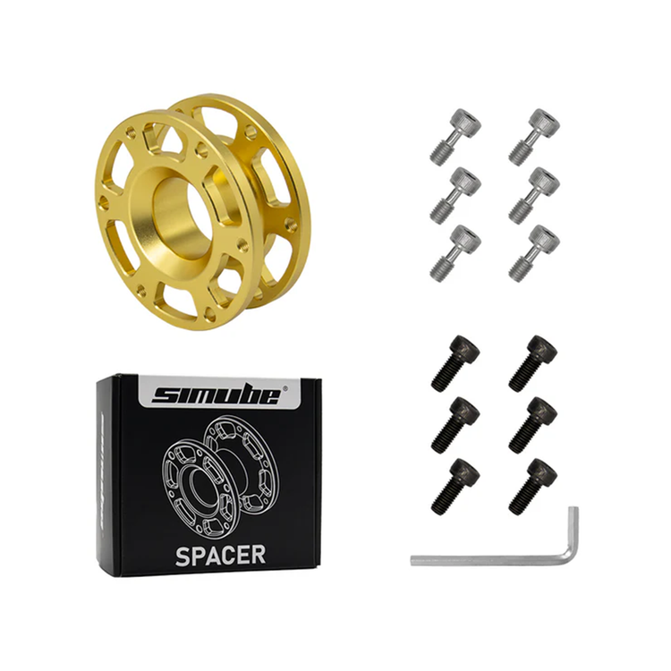 Simube Spacer – Entretoise Volant CNC Aluminium (30mm / 50mm) - The French Simracer