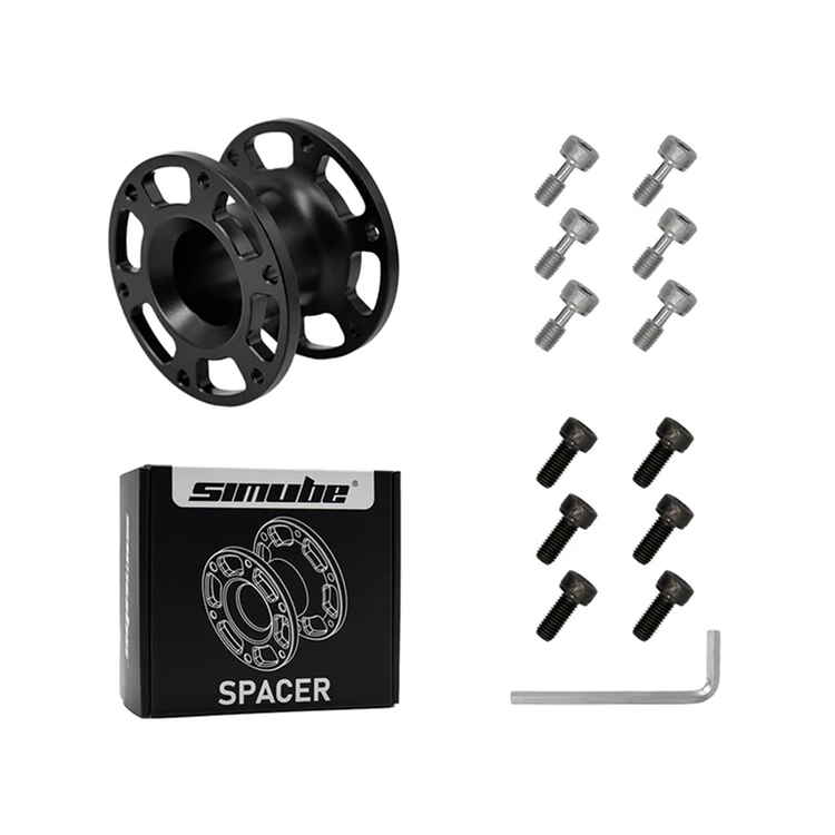 Simube Spacer – Entretoise Volant CNC Aluminium (30mm / 50mm) - The French Simracer