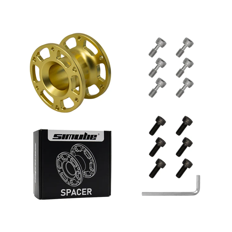 Simube Spacer – Entretoise Volant CNC Aluminium (30mm / 50mm) - The French Simracer