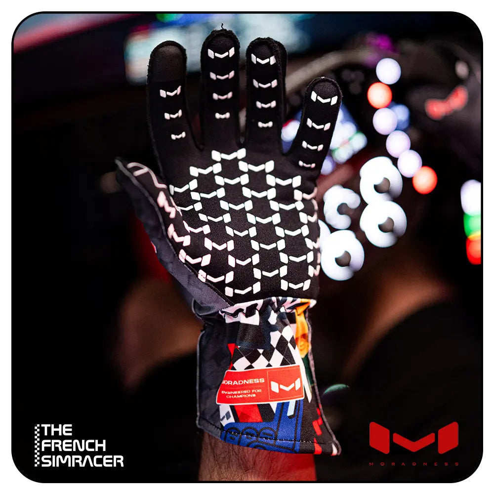 Stickered Up Gloves by Moradness - The French Simracer