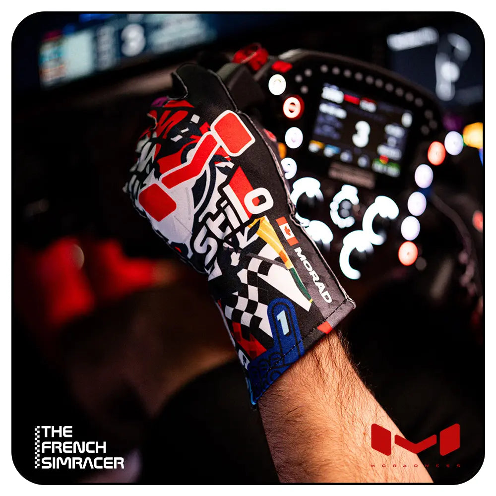 Stickered Up Gloves by Moradness - The French Simracer
