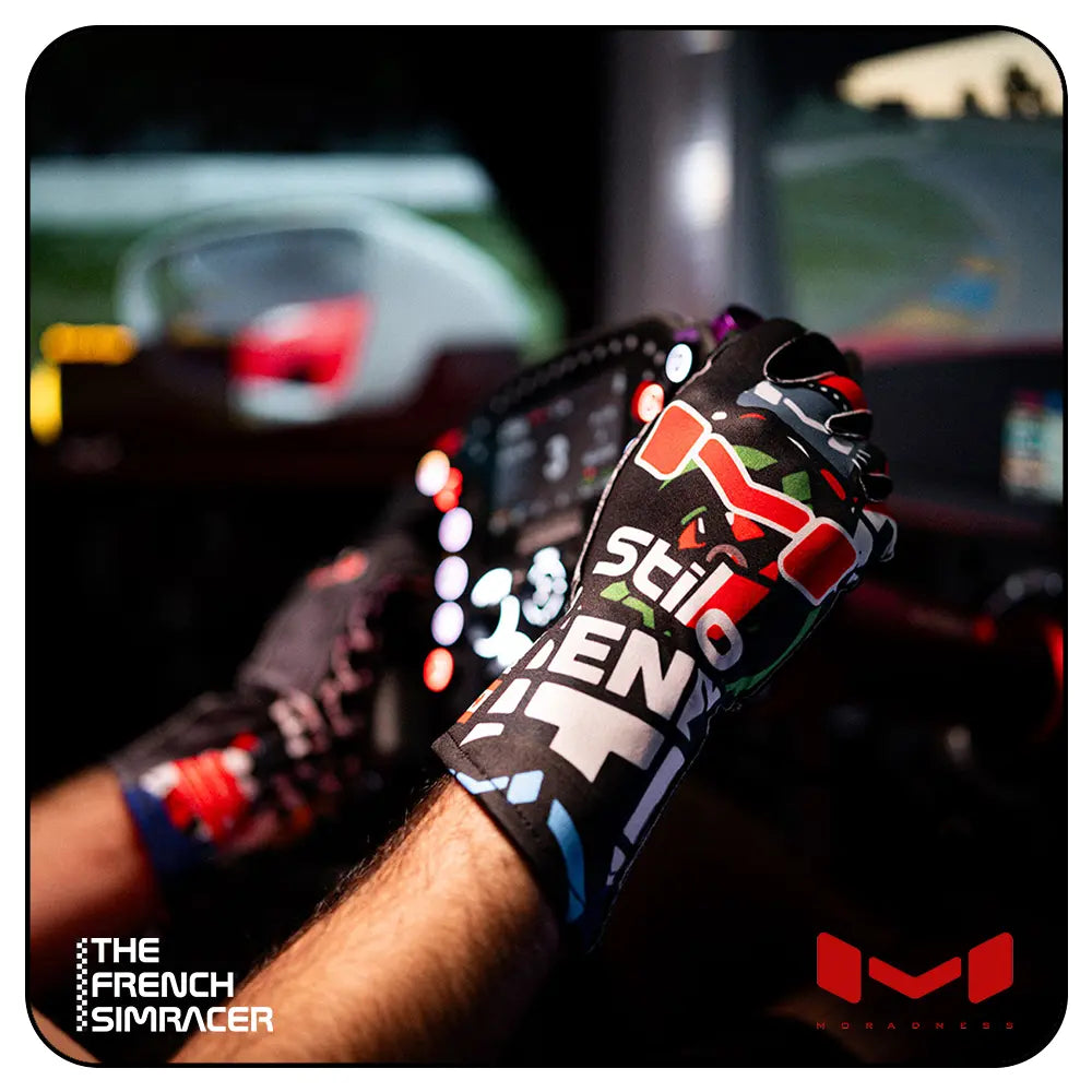 Stickered Up Gloves by Moradness - The French Simracer