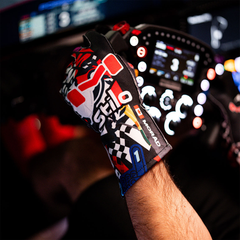 Stickered Up Gloves by Moradness - The French Simracer