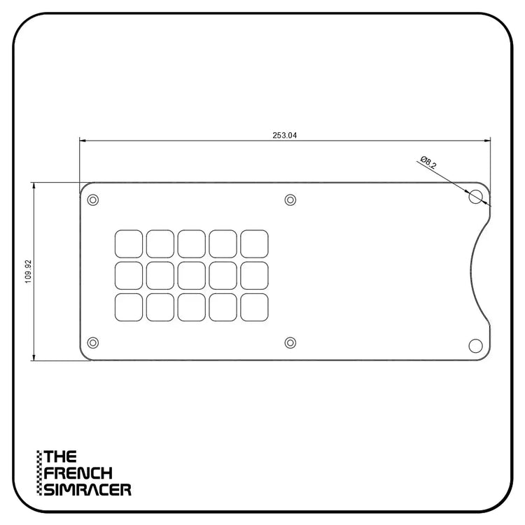 Support Stream Deck MK.2 pour base Simagic - The French Simracer