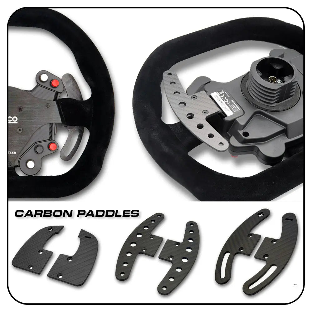 TFS - Carbon Paddle Mod for Thrustmaster Sparco P310 and Ferrari 488 Challenge Wheels TheFrenchSimracer