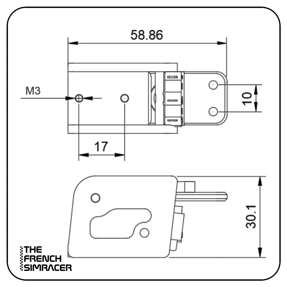 TFS Originals - Magnetic Carbon Shifters Set TheFrenchSimracer Originals