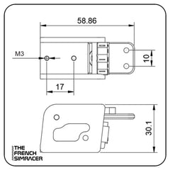 TFS Originals - Magnetic Carbon Shifters Set TheFrenchSimracer Originals