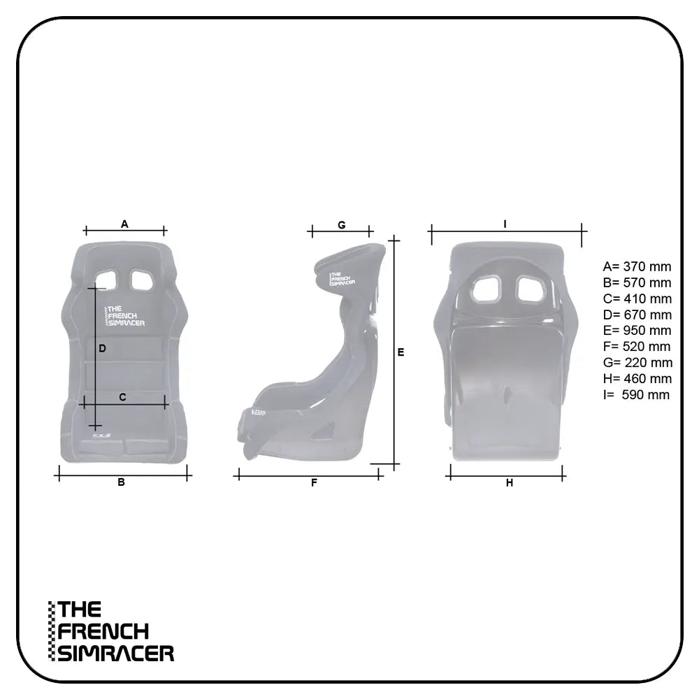 The French Simracer - Simracing Seat - TFS-B2-XXL - The French Simracer
