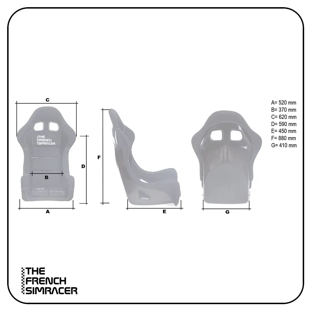 The French Simracer - Simracing Seat - TFS-B3 - The French Simracer