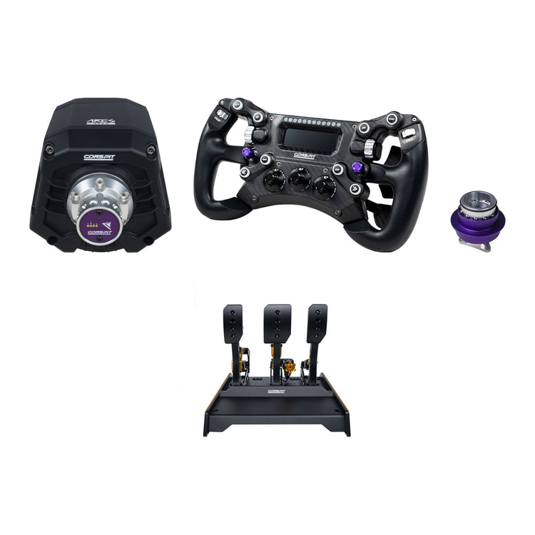Conspit - Build your own bundle Ares CDR - Ares Apex 8Nm / 300 GT Steering Wheel / CPP-Evo Hydraulic 3 Pedals