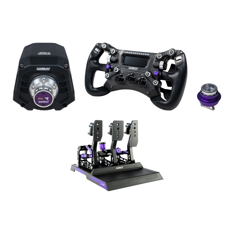 Conspit - Build your own bundle Ares CDR - Ares Apex 8Nm / 300 GT Steering Wheel / CPP-Lite Hydraulic 3 Pedals