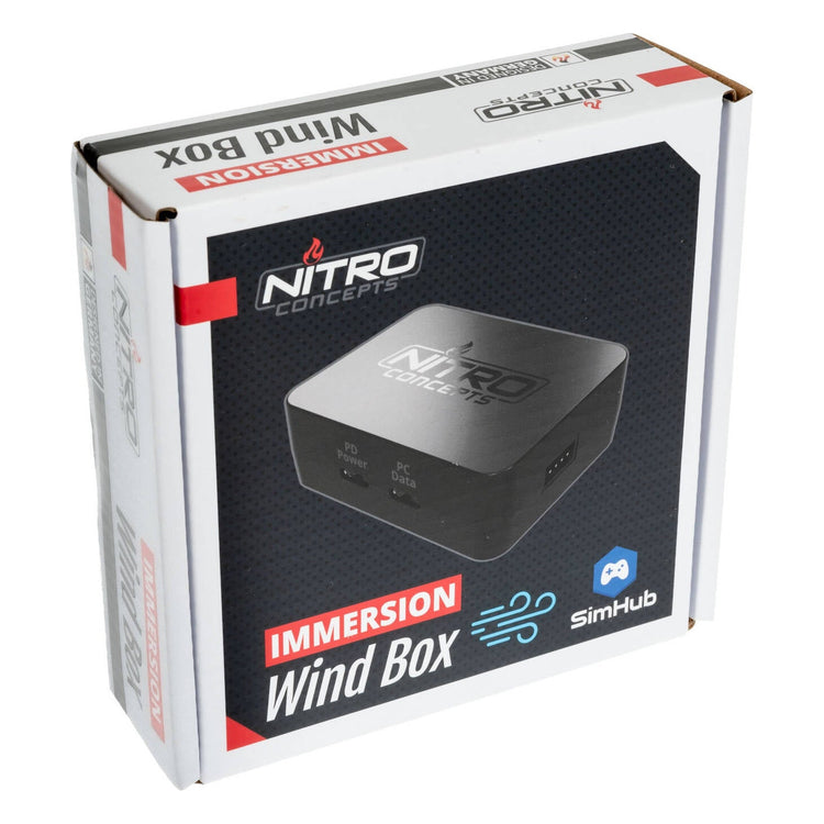 Nitro Concepts Immersion Wind Box – Contrôleur de ventilation SimHub 2 sorties PWM, vue 6
