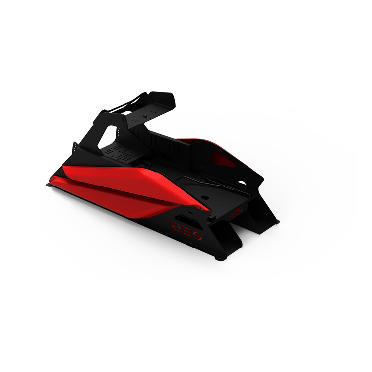 Cockpit Res-Tech GT – carénages rouges, vue basse