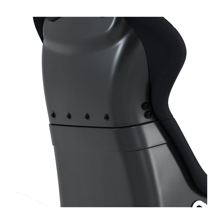 Sim-Lab S1 Sport GT bucket seat, black fabric, rear shell and bracket detail