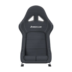 Sim-Lab S1 Sport GT bucket seat, black fabric, front view