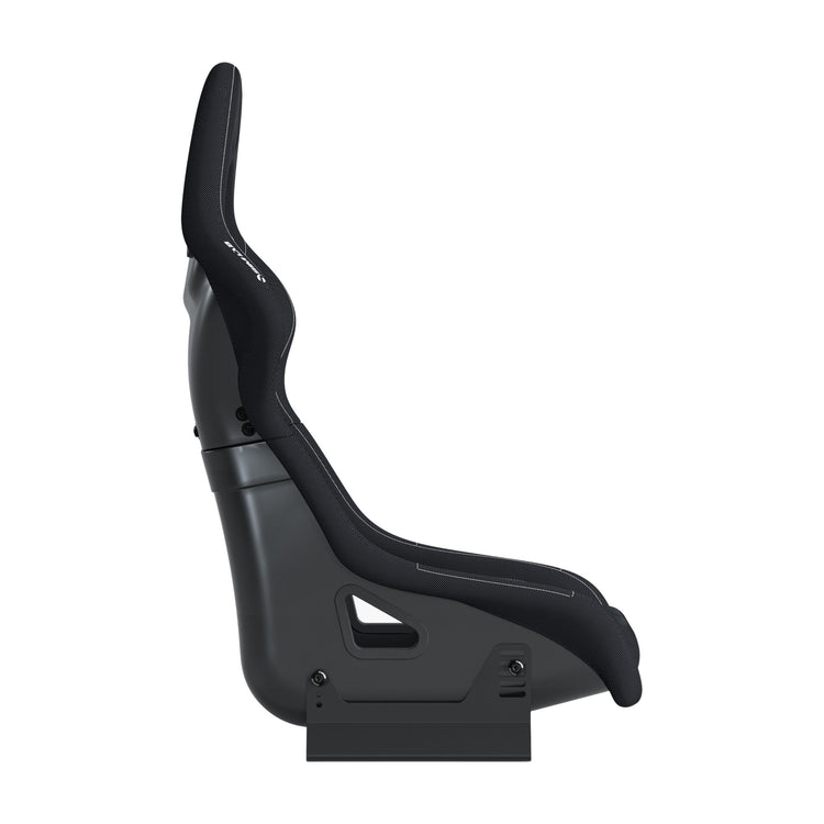 Sim-Lab S1 Sport GT bucket seat, black fabric, side view