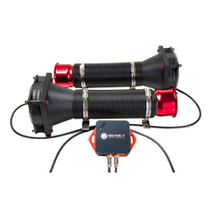 Sector17 WindSim V2 SimHub Wind Simulator, view 2 – Standard kit, red finish