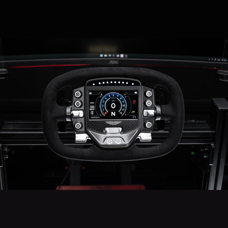 Volant Simagic Aston Martin Valkyrie – monté sur un simulateur