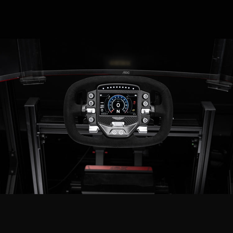 Volant Simagic Aston Martin Valkyrie – monté sur un simulateur