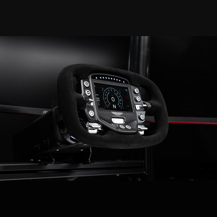 Volant Simagic Aston Martin Valkyrie – monté sur un simulateur