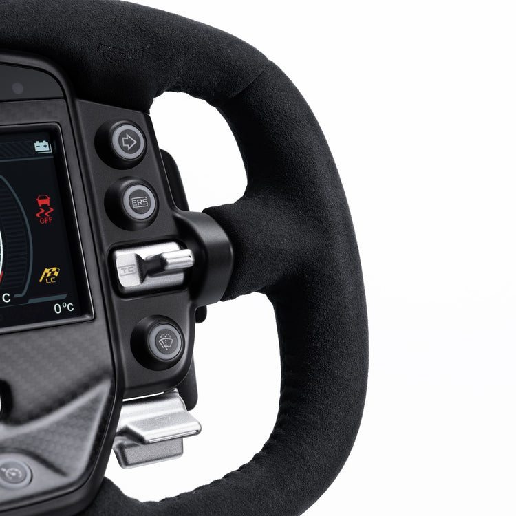 Volant Simagic Aston Martin Valkyrie – détail de la poignée et des commandes