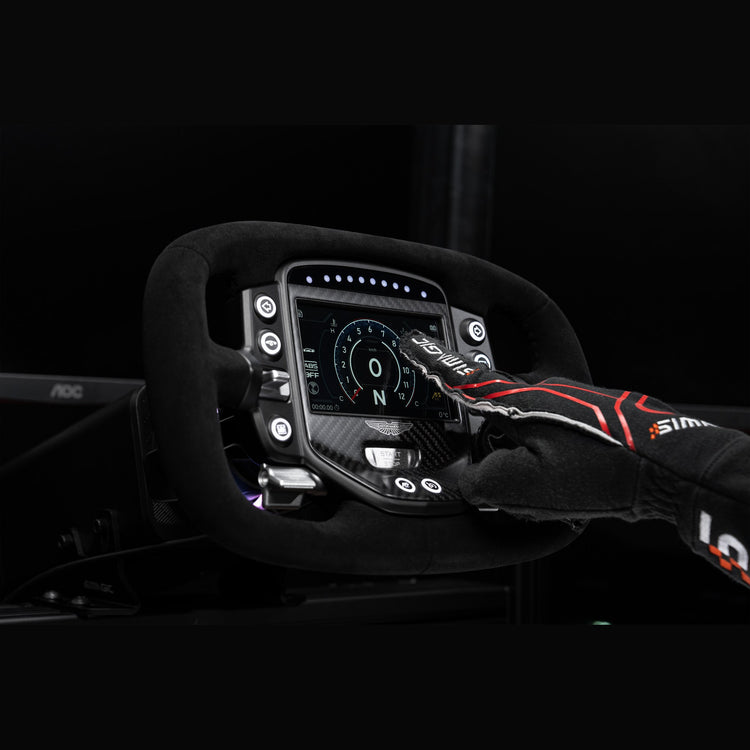 Volant Simagic Aston Martin Valkyrie – utilisation de l'écran tactile en situation